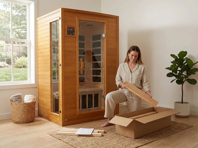 Why shop with us: Andora 2-Person Low EMF FAR Infrared Sauna, Canadian Hemlock