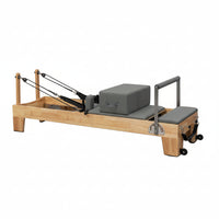 Pilates Reformer Crafted for Studio Performance, Solid Beechwood Frame, 100cm Sliding Range, Jump Board Included