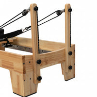 Pilates Reformer Crafted for Studio Performance, Solid Beechwood Frame, 100cm Sliding Range, Jump Board Included