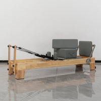 Pilates Reformer Crafted for Studio Performance, Solid Beechwood Frame, 100cm Sliding Range, Jump Board Included